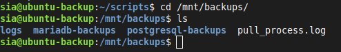 Structure dossier backups