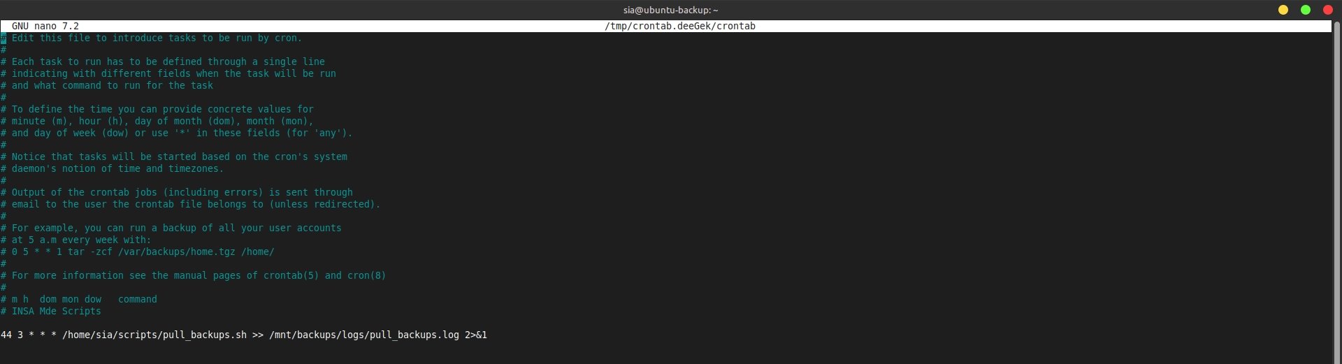 Crontab